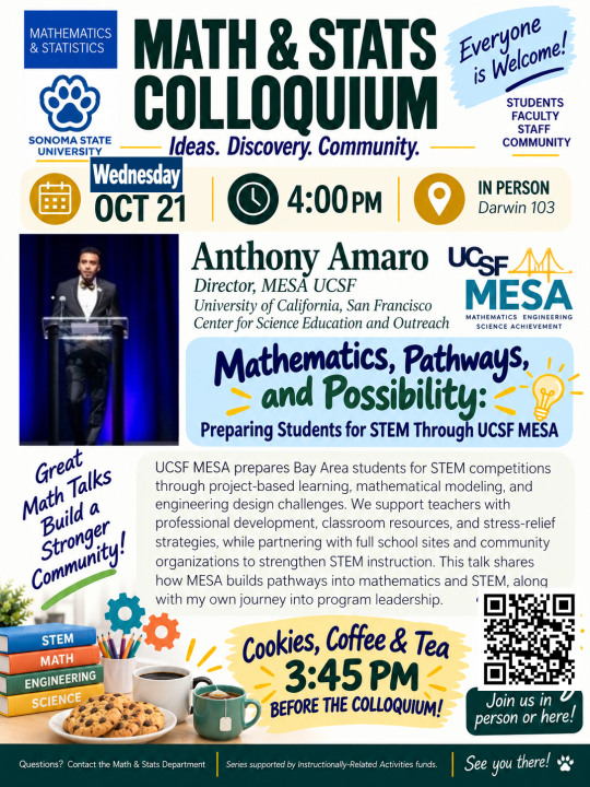 Math Colloquium October 19, 2026