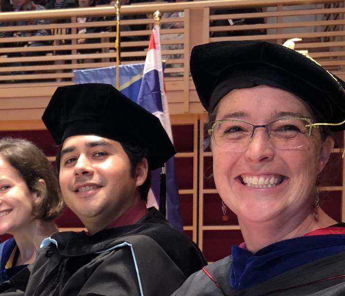 Faculty cheer on graduates at commencement